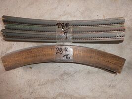 Vintage HO Scale Lot of 13 Tru Scale Curved Roadbed 28" Radius with Track - $54.45