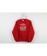 Vintage 90s Girls XL Distressed Friends Forever Puppy Dog Sweatshirt Red... - $39.55