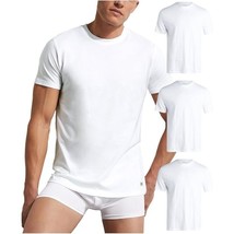 Kenneth Cole Men&#39;s M or L Cotton Crew Neck Undershirt 3-Pack in White - $25.06