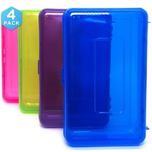 Utility Storage Box - Bright Color Multi Purpose Pencil Box For School S... - £27.13 GBP