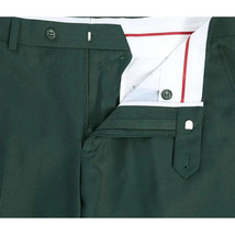 Men Renoir Flat Front Suit Separate Pants Slim Fit Soft Feel Slacks 201-9 Green image 2