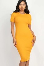 Ribbed Bodycon Midi Dress - $18.00