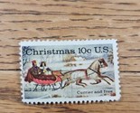 US Stamp Christmas Currier &amp; Ives 10c Used - $0.94