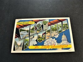 Greetings from West Virginia, The State Beautiful - Postmarked 1938 Postcard. - £4.75 GBP