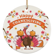 Thanksgiving Turkey Ornament Happy Wild Turkey The Fall Ornaments Gift - £11.82 GBP