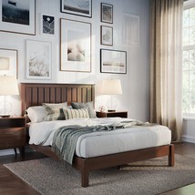 The Glendale King Wood Bed From Classic Brands Is Walnut In Color. - £519.52 GBP