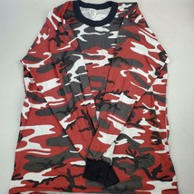 Vintage Urban Red Camo Single Stitch Blank Long Sleeve Mens XL NOS Made In USA - £15.34 GBP