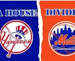 New York Yankees and New York Mets Divided Flag 3x5ft - £12.71 GBP