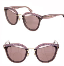 Miu Miu Reveal Evolution Glitter 03T Transparent Pink Purple Sunglasses MU03TS - £204.01 GBP