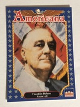 Franklin Delano Roosevelt Americana Trading Card Starline #65 - £1.47 GBP