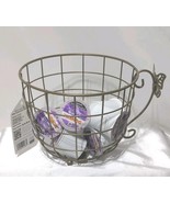 Dolly Parton Gold Metal Coffee Bar Basket 8.6x6.9&quot; Butterfly Handle DG D... - $280.04 MXN