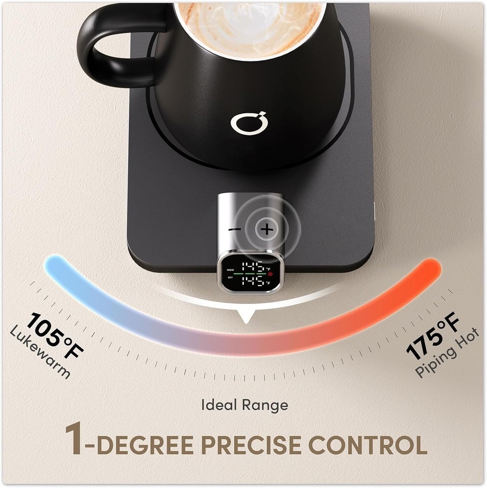 Stylish Heated Mug Warmer & 15oz Mug Set - Perfect Gift for Coffee Lovers Item image 4