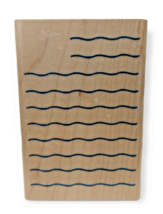 Inkadinkado  Wavy Lines Notepad Background Rubber Stamp #9355 P - £8.10 GBP