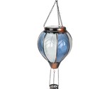 18Inch Hot Air Balloon Solar Lantern With Flickering Flame Hanging Solar... - $73.99