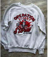 Vintage 1991 Medium Operation Desert Storm Pullover Sweater Sweatshirt USA - £16.22 GBP