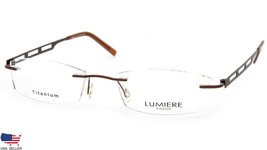 NEW LUMIERE EYEWEAR 8603 C3 BRONZE EYEGLASSES GLASSES RIMLESS 51-19-140 ... - $63.68