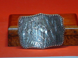Pre-Owned Vintage 1986 Hesston National Finals Rodeo Belt Buckle - £13.43 GBP