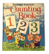 Richard Scarry&#39;s Best Counting Book Ever Hardcover Vintage 1975 - $200.86 MXN