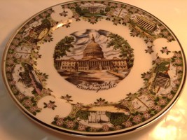 Vintage Decorative Plate The C API Tol ~ Washington D.C.Assiette Decorative U.S.A. - £9.23 GBP