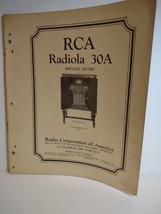 RCA Radiola 30A Vintage Original 1927 Service Notes Manual Radio Victor ... - £34.76 GBP