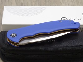 CIVIVI Blue Folding Pocket Knives- Praxis Liner Lock Knife 3.75&quot; Stainle... - £122.08 GBP