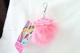 Disney Keychain (New) Disney Princess - Furry Pink Ball - £9.28 GBP