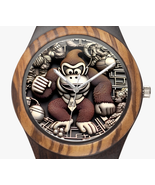 SALE! Retro Gamer D K Design | Indian Ebony Wooden Quartz Watch | Free S... - $62.00