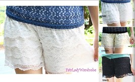 Japan Tiered Layer Lace Bow Bloomer Slip Shorts!  - $11.14+