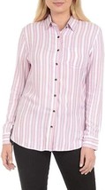 Jachs Girlfriend Womens Button Down Shirt Small Pink Stripe - £14.89 GBP