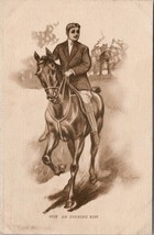 Equestrian Man with Horse An Evening Ride Postcard Y16 - £6.23 GBP
