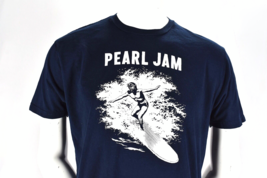 Vintage Pearl Jam Surfer Gas Mask Hang Ten Blue Tee Shirt L - £84.09 GBP