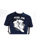Vintage Pearl Jam Surfer Gas Mask Hang Ten Blue Tee Shirt L - £85.35 GBP