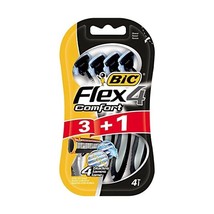 BiC Comfort 4 Quadruple Blade Mens Disposable Shaver Blister of 3+1 Free  - $43.00