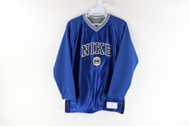 Vtg 90s Nike Supreme Court Boys L Reversible Basketball Long Sleeve Shirt Blue - £31.15 GBP