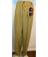 Matinique Men&#39;s Toni Retro Pants Mustard/Grey Micro Check Sz 34 NWT - $23.74