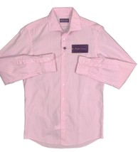 NEW $395 Ralph Lauren Purple Label Dress Shirt!  Pink With  White Stripes - £95.08 GBP