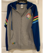 Disney Hoodie Adult Medium Gray EPCOT 40th Anniversary Figment Full Zip ... - £33.69 GBP