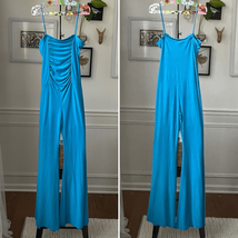 Vintage Y2K Lemon USA Flare Leg Jumpsuit Turquoise L - $602.64 MXN