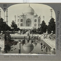Stereoscope Taj Mahal Agra India Photo Keystone View Company - $322.07 MXN