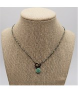 Vintage Silpada Sterling beaded necklace with faux turquoise center - $55.48 CAD