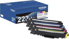 Brother - TN223 4PK 4-Pack Standard-Yield Toner Cartridges - Black/Cyan/Magen... - £337.45 GBP