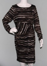 NWT Women&#39;s Philosophy L/S Abstract Print Sheath Dress Sz Large - $24.74
