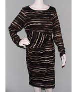 NWT Women&#39;s Philosophy L/S Abstract Print Sheath Dress Sz Large - €21,14 EUR