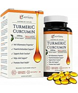 A1 Vitality Turmeric Curcumin NovaSOL 60 Softgels More Potent Than Biope... - $131.23 CAD