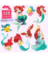 The Little Mermaid, Ariel, Clipart Digital, PNG, Printable, Party, Decor... - £2.20 GBP