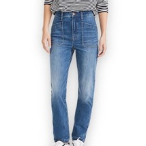 Madewell Classic Straight Full Length Jeans Marfield Wash Surplus Pocket... - £38.82 GBP