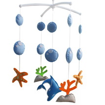 Starfish and Coral Baby Crib Mobile Nursery Decor Musical Crib Mobile for Girls  - £72.31 GBP