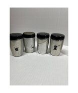 Set of 8 Vintage Metal Spice Jars West Bend Spun Aluminum Mixed Lot - $32.95