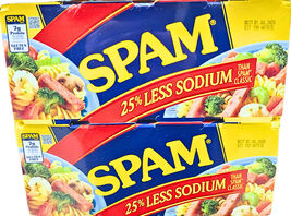 Hormel SPAM 25% Less Sodium 8 Count x 12 Oz EXP 07/2028 - $40.10