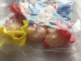 1987 clowns Wilton Cake Tops Derby clowns Pack of 6 - 3/4 inch tall   - $15.13